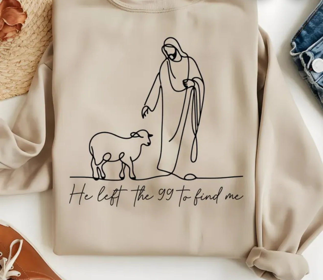 He left the 99 to find me women’s sweat shirt